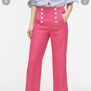 J. Crew Peyton Sailor Pant in Stretch Linen